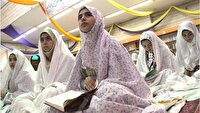 استقبال دانش آموزان خراسان جنوبی از مراسم معنوی اعتکاف