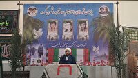 مراسم گرامیداشت شهدای والامقام روستای دشمن‌کرده بندرکیاشهر