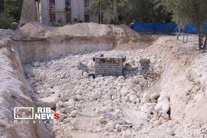 پایان عملیات ترانشه جذب آب در میدان بسیج کیش پایان عملیات ترانشه جذب آب در میدان بسیج کیش