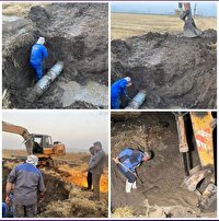 شبکه آبرسانی شهر جوانرود در حال بازسازی