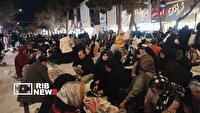 سفره افطاری در خیابان شهید بجنورد پهن شد