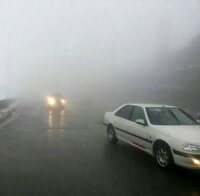جاده‌های خراسان شمالی مه آلودست رانندگان احتیاط کنند