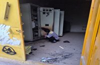 اطفای حریق پست برق خیابان شهید بابایی قزوین