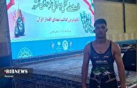 کسب رتبه سوم کشتی گیر نوجوان کیش در مسابقات پهلوانی کشور