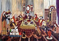 بهره گیری از هزار قطعه چوب در خلق اثر معرق شب یلدا