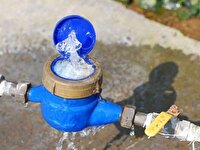 خطر یخ زدگی کنتور و شبکه آب در سرما