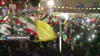 ادامه تجمع شبانه زنجانی ها برای حمایت از وطن