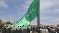 اهتزار پرچم رضوی در بیرجند