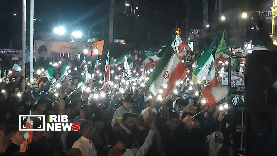 پیام مقاومت مردم آبادان و خرمشهر در خیابان‌ها برای جهانیان