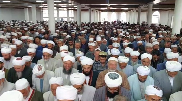 مراسم تشییع پیکر دوست محمد آخوند میرحسن زاده در حوزه علمیه داغستانی کلاله