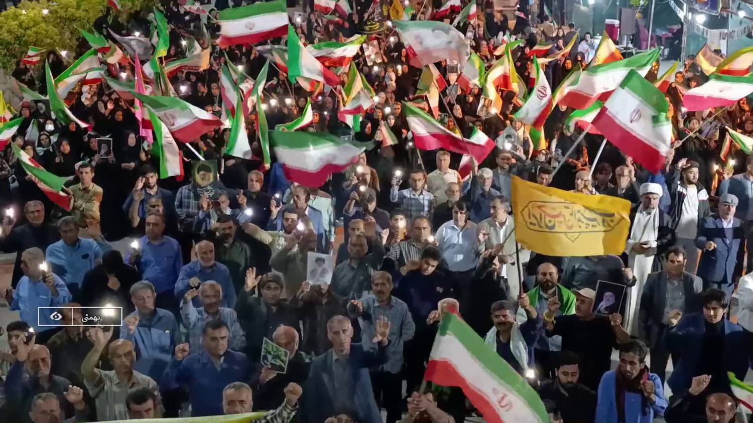 قرار شبانه عاشقان وطن در دیار بهمئی در سنگر خیابان