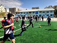 افتتاح زمین چمن مصنوعی دانش آموزی در شاهرود