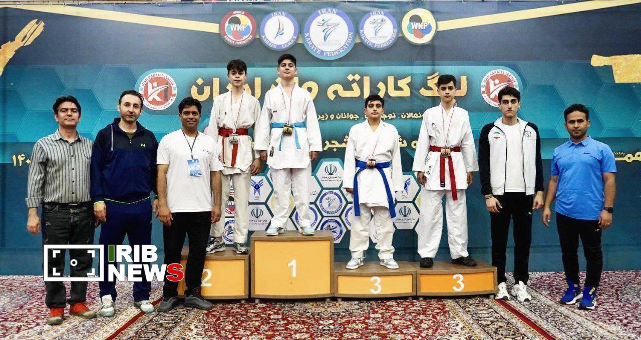 کسب نشان زرین طلای رقابت‌های لیگ کاراته وان کشور