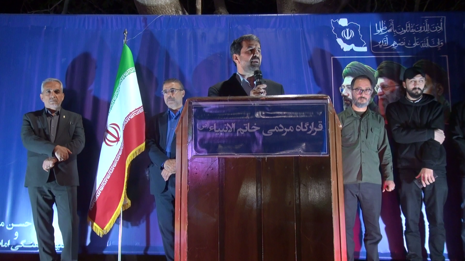 قدردانی استاندار همدان از مردم دارالمونین همدان درهفتادمین شب ایستادگی