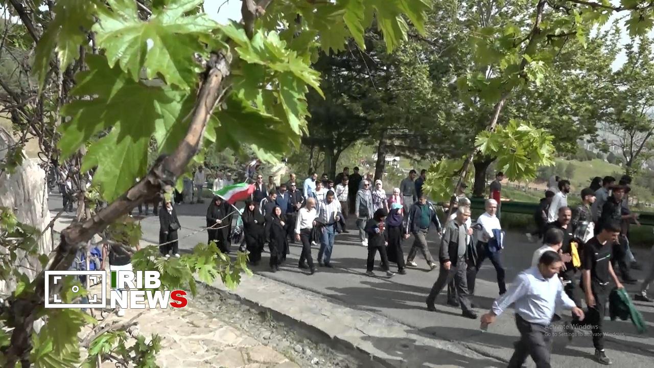 همایش بزرگ پیاده‌روی خانوادگی به مناسبت سفر رهبر شهید به کردستان