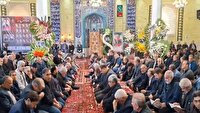 برگزاری مراسم چهلم شهید حسین ذکی در دیزج امیرمدار اسکو