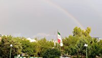 خنکای باران بهاری در سمنان