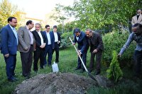 کاشت نهال به مناسبت گرامیداشت هفته روابط عمومی