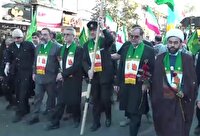 استقبال از کاروان خادمان رضوی در آستانه سالروز میلاد امام رضا (ع) در رشت