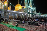 مارگون میزبان خادمان و پرچم متبرک حضرت معصومه (س)