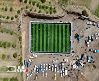 افتتاح زمین چمن مصنوعی در روستای کیلانه سنندج