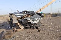 تصادف مرگبار پژو پارس در محور کرمان–بم