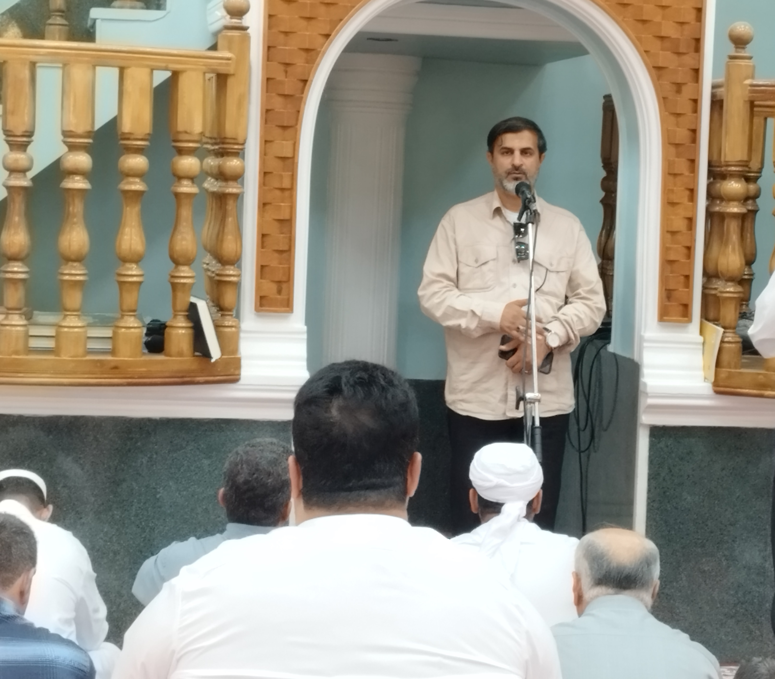دیدارمعاون سیاسی سپاه امام سجاد هرمزگان با نمازگزاران اهل سنت بستک
