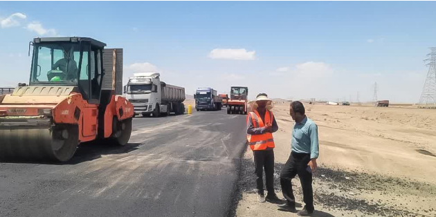 روکش آسفالت ۵ کیلومتری کنارگذر و درزگیری محدوده پل راهداران