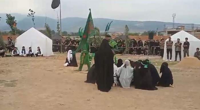 تعزیه خوانی حضرت امام حسین (ع) و حضرت عباس(ع) در روستای نصرآباد گرگان