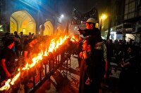 برگزاری مشعل‌گردانی شب عاشورا در نجف