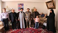 دیدار رئیس سازمان قضایی نیرو‌های مسلح آذربایجان شرقی با خانواده شهید میثم محمدی