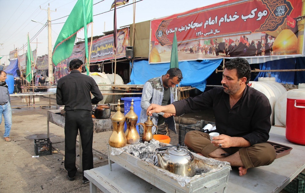 دهم ماه صفر؛ آغاز خدمات‌رسانی مواکب به زائران اربعین حسینی در مرز‌های خوزستان